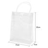 10pcs Transparent Tote Bag With Handles Reusable Gift Bag 23x17x7cm For Shopping Wedding Birthday