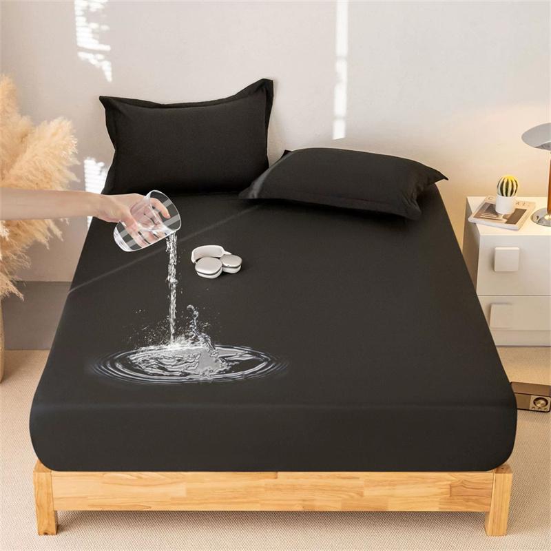 Waterproof Fitted Sheet, Mattress Protector Bed Sheet, Bed Cover, Mattress Cover, Waterproof Elastic Band Bed Cover, Breathable Sheet