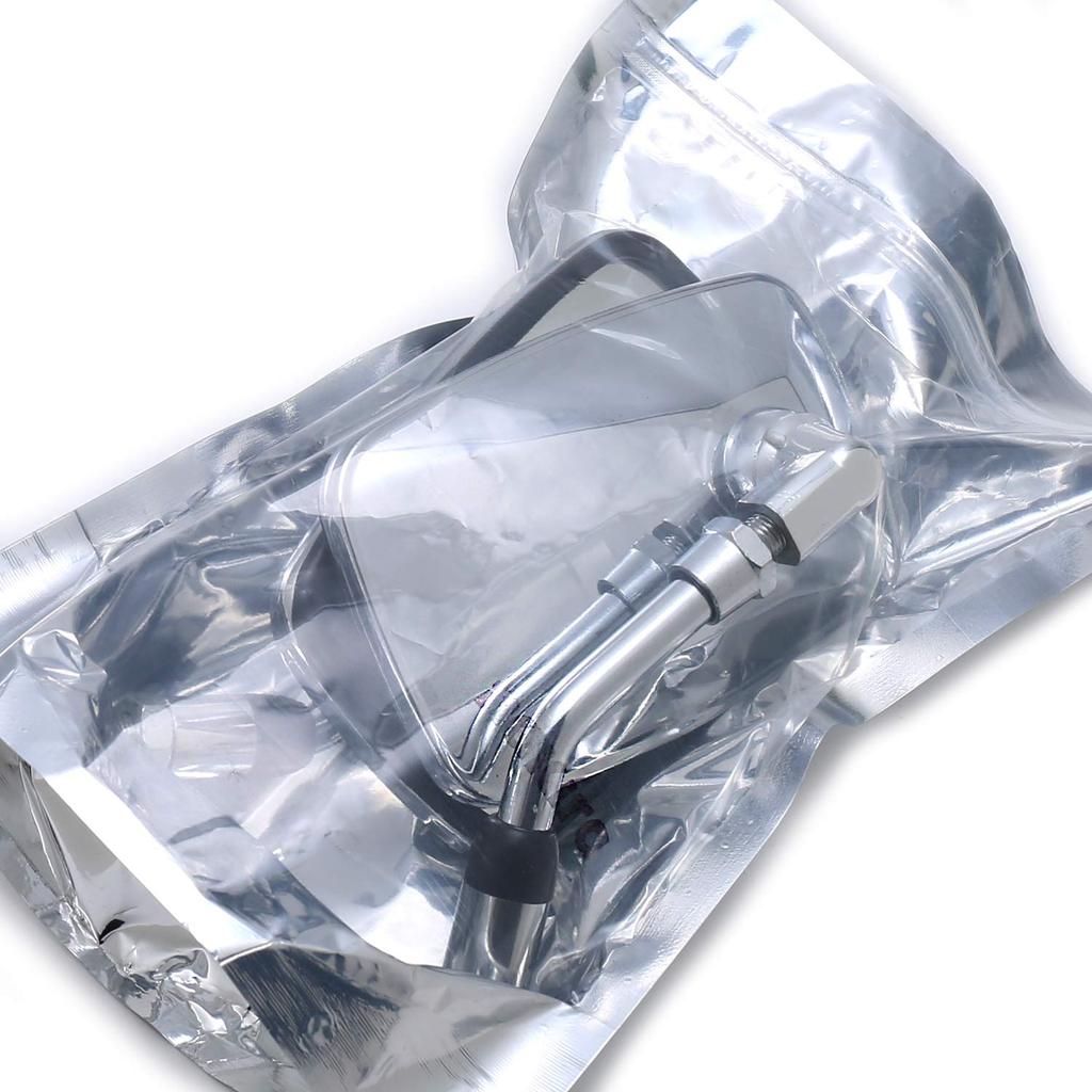 nakira CB400SF ZRX400 Nkr523 Super Easy to Slip Short Mirror Large Square 0.4 inch (10 mm) Positive Screws, Universal