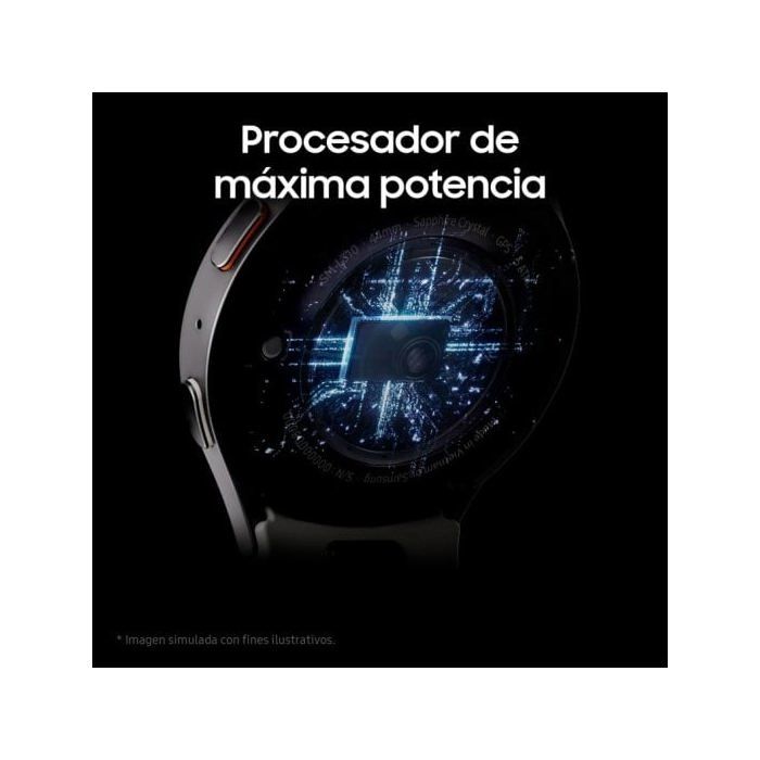 Montre intelligente avec cadran rond de 44 mm Samsung Galaxy Watch7 en argent avec écran tactile de 1,47", connectivité, WiFi 5, NFC