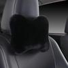 Soft Foam Lumbar Pillow Plush Cushion Headrest Cushion Car Headrest Pillow  Winter Season