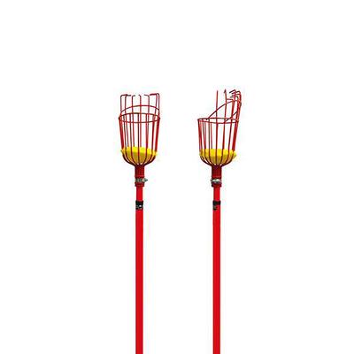 Fruit Picker Basket Steel Orange Tree Fruit Catcher Basket with Adjustable Clamp for 1.18 Inch Diameter Pole