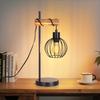 Table Lamp - NETTLIFE - Standard Model - Smoked Glass &; Metal - Integrated LED - Warm White Light