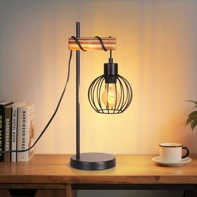 Table Lamp - NETTLIFE - Standard Model - Smoked Glass &; Metal - Integrated LED - Warm White Light