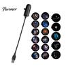 Starry Sky Projector for Bedroom Star Night Light, USB Nebula Lamp with Films, 360 Ceiling Degree Flexible Neck Light Room Car Powered