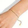 14K Gold Plated Four Leaf Clover Flower Shaped Zircon Bracelet for Women Fashion Exquisite Adjustable Bracelet Jewelry Gift