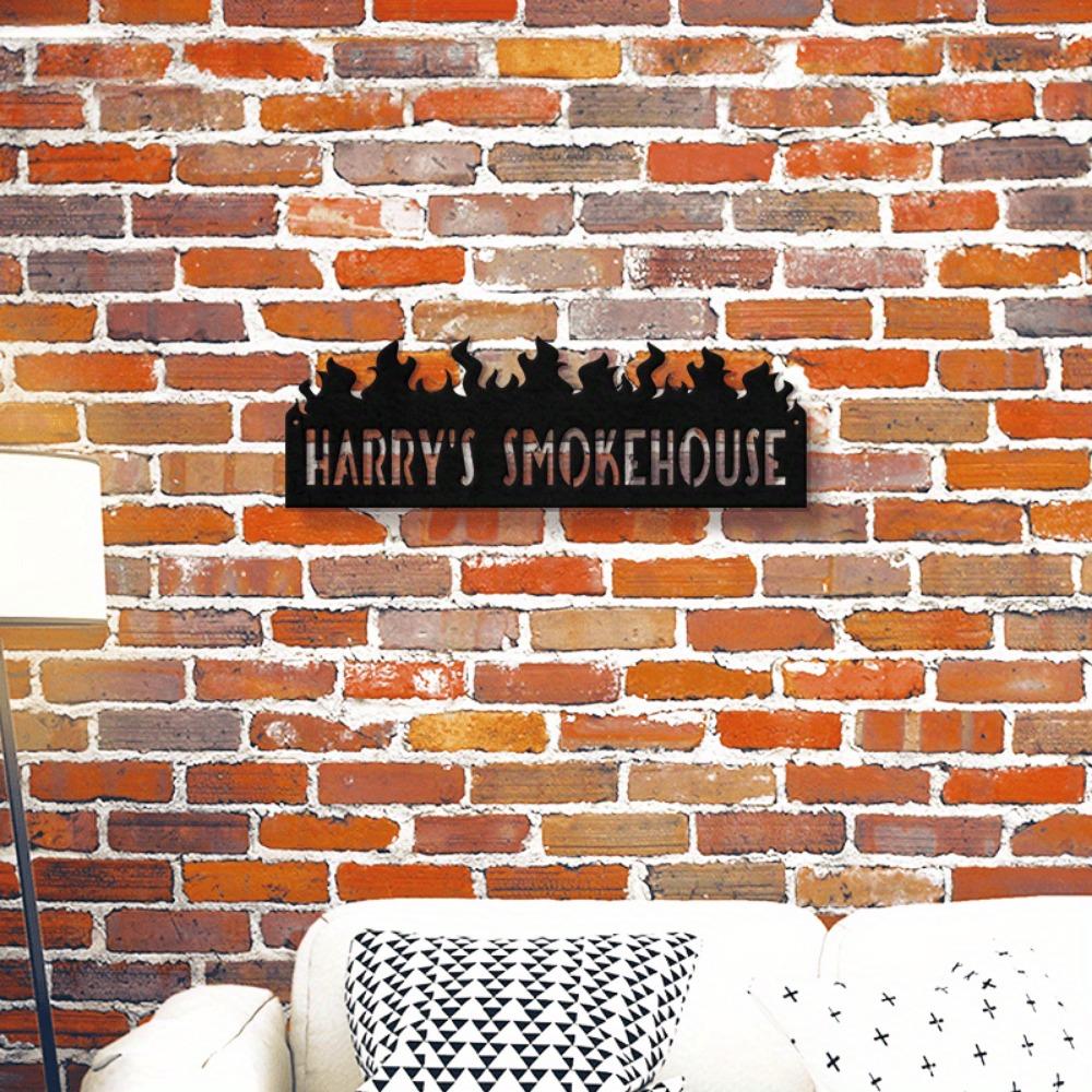 Letrero Metálico Personalizado Decoración de Pared Foso de Barbacoa Regalo Arte Escultura Cocina Hogar