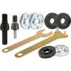 Angle Grinder Adapter Kit with Electric Drill Conversion Includes 6mm 10mm Mandrels Spanner and Variable Shaft Coupler Tool