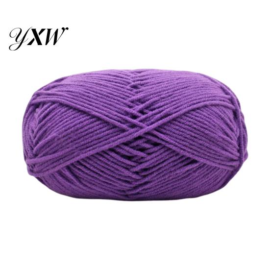 4Ply Crochet Yarn Knitting Wool Professional Ultra Soft Needlework DIY Milk Cotton Knitted for Home Woollen