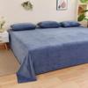 Winter Warm Thick Plush Velvet Flat Sheet Solid Color Large Size Soft  Flannel Bed Sheet 350x245cm Not Including Pillowcase