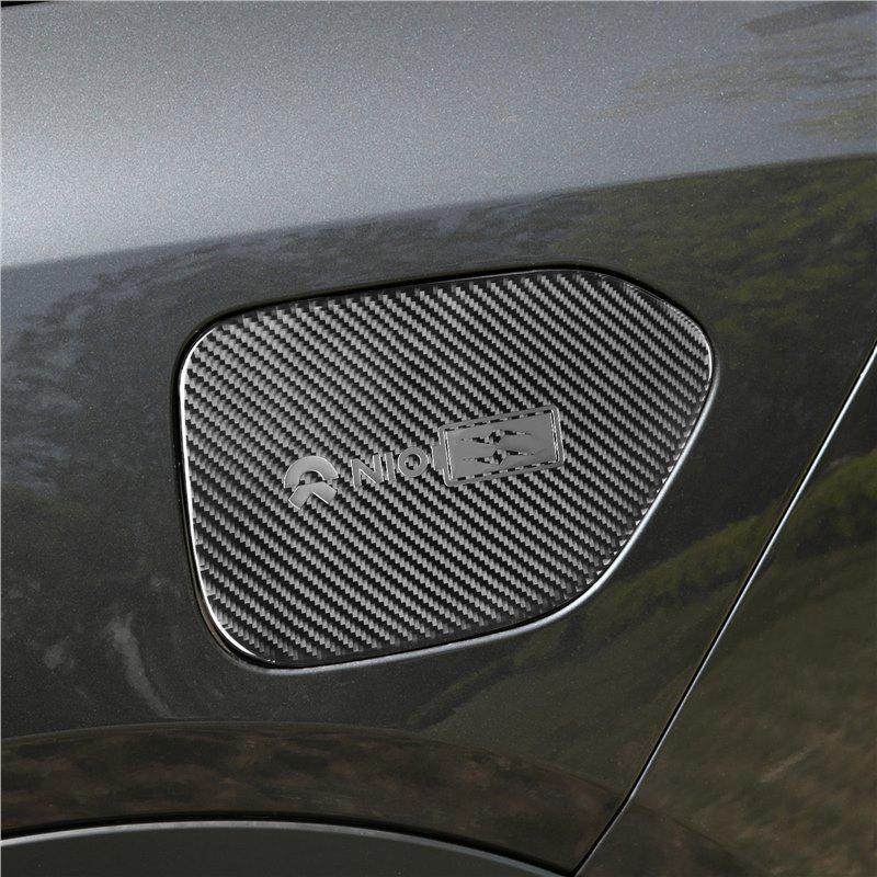Carbon Fiber Charging Port Cover Sticker for NIO EC6/ES6/ET7/ET5 Exterior Modification