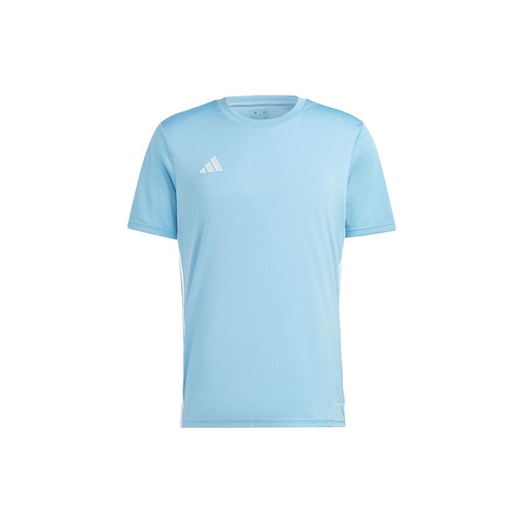 Adidas Tabela 23 Logo Pattern Crew Neck Short Sleeve Football Shirt Men Tops Blue IA9145