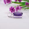 Natural Amethyst Pendant, Handmade Pendant, 925 Sterling Silver Rectangle Pendant, Anniversary Pendant, Gemstone Pendant