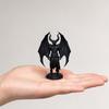 Demon Angel Statue with Armor And Wings, 3D Printed Gothic Sculpture for Desk Shelf, Dark Fantasy Home Decor, Halloween Gift for Men