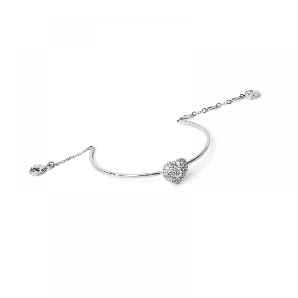 Swarovski 5684385 Idyllia Hyperbola Heart Bangle Medium Bracelet