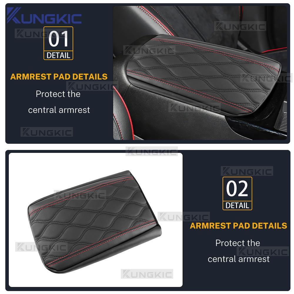 Car Armrest Box Cover For Hyundai Tucson NX4 2025 2026 Central Control Armrest Container Pad Auto Tucson 2025 Accessories