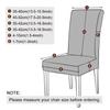 Thickened Wave Jacquard Chair Covers Washable Removable Dining Chair Covers Anti-Pilling Solid Color Chair Seat Covers Kitchen