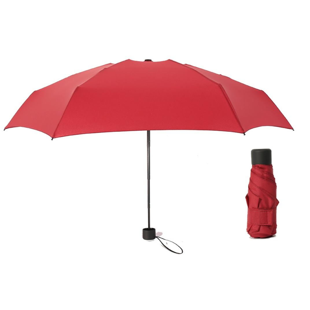 

Мини карманный зонт для женщин, УФ-зонтики, маленькие зонтики 180 г, для женщин и женщин, водонепроницаемый, для мужчин, солнцезащитный зонтик, удобный для девочек, дорожный Parapluie Kid бордовый