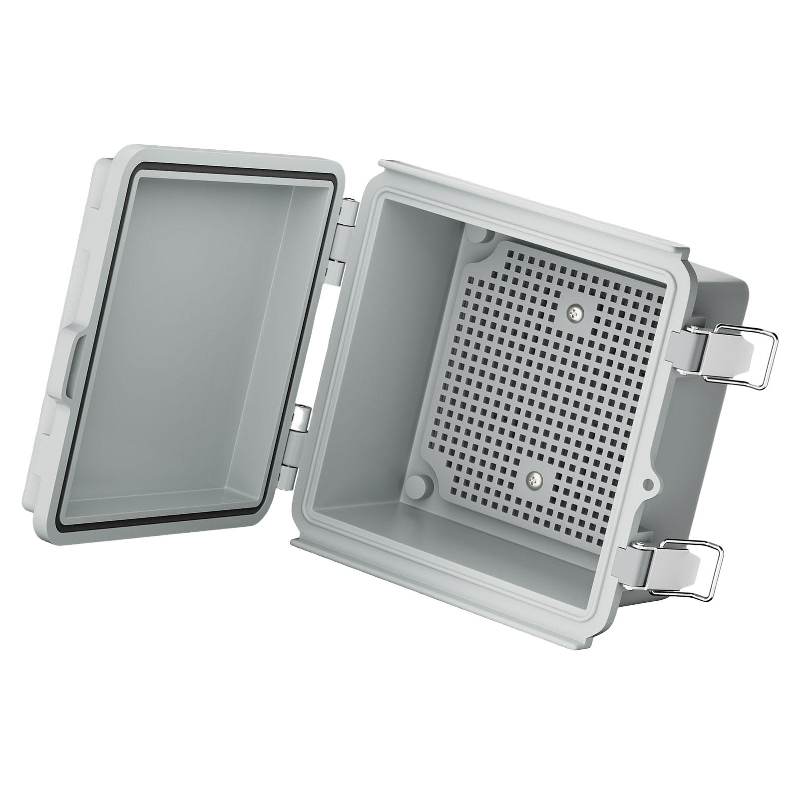 

Dustproof Outdoor Electrical Box Electronic Instrument Hinge Case Waterproof Junction Box with Mounting Plate Enduring