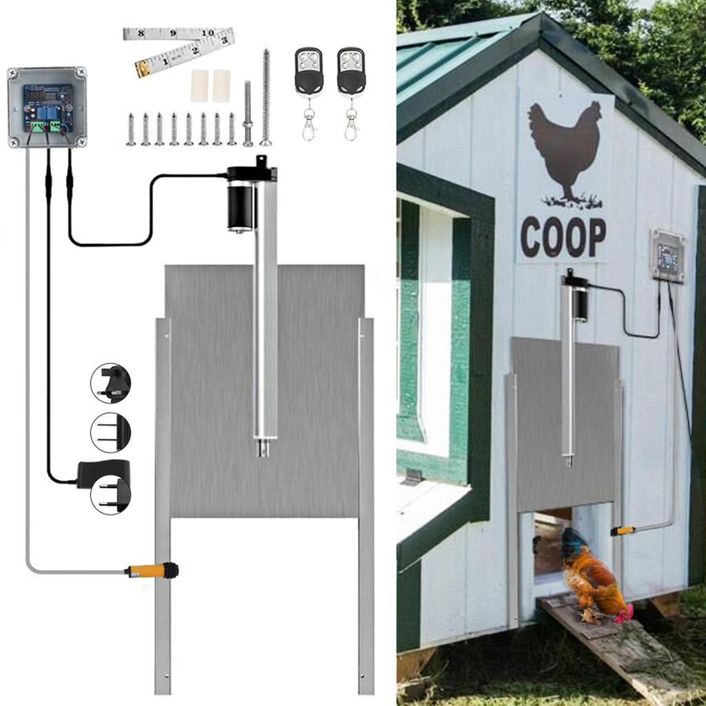 Timing Control Chicken House Automatic Door Opener Door Opening Kit Farm Accessories