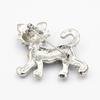 Premium Crystal Alloy Kitten Brooch - Stylish Lapel Pin for Women's Clothing Accessories