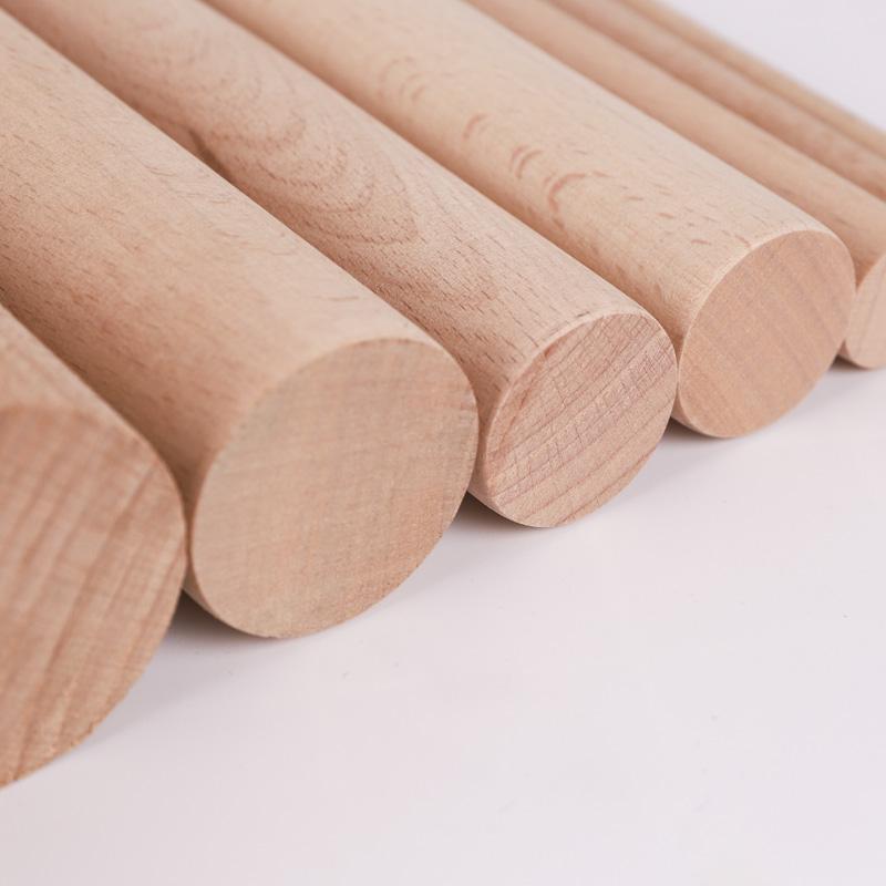 Runder Holzstab Kleiderschrank Runder Holzstab Langer Stab Gebäuddekoration Baumstamm Holz Handwerksmaterial DIY Holzhandwerk