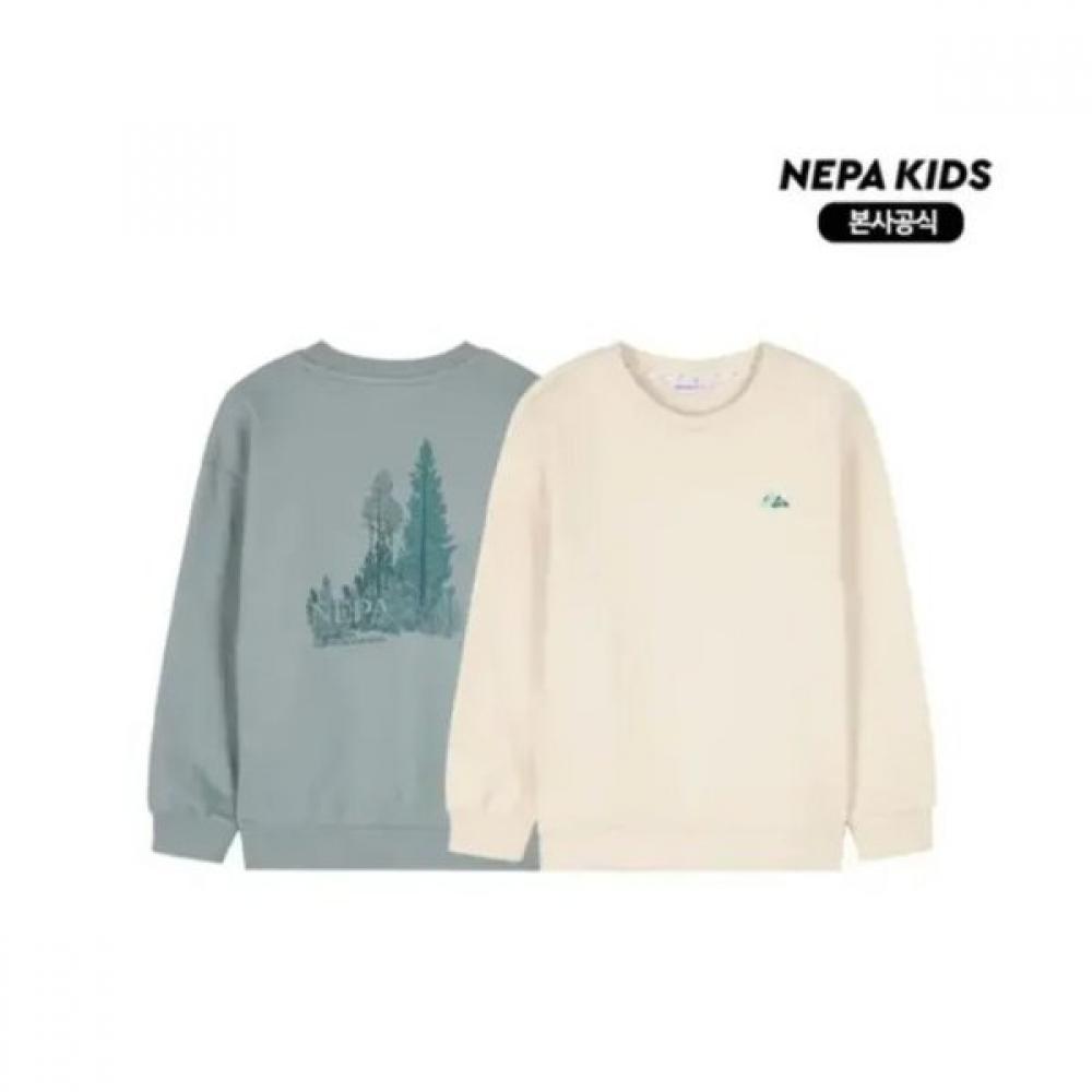 Nepa Kids Fleece Graphic Sweatshirt Kl76001 CHALK(D14)/110