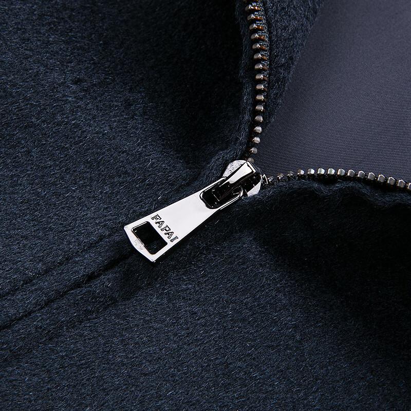 FAPAI Men's Business Lapel Wool Blend Jacket