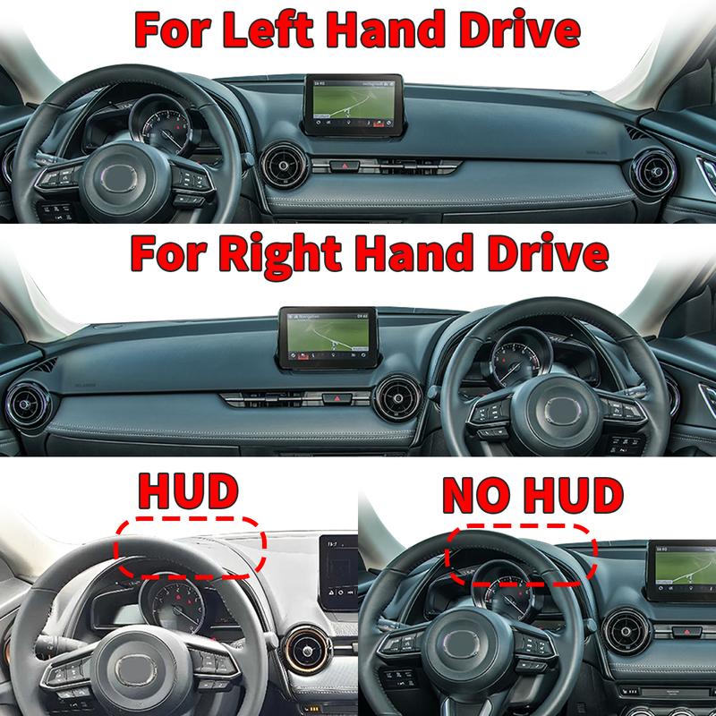 Fit for Mazda 2 Mazda2 DJ DL 2015 2016 2017- Car Dashmat Dashboard Cover Pad Protective Carpet Accessories DashMat Sunshade