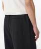 Musinsa Standard Crepe One-Pleat Wide Elastic Pants [Black]