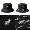Czapka rybacka Dwustronne noszenie kapelusze typu Bucket Kapelusz wędkarski Kapelusz Panama Klasyczny pełny nadruk List Lato Dwustronne zużycie