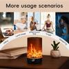 USB RGB Flame Aroma Diffuser: Silent Timer, Large Mist Volume, Essential Oil Fragrance, Perfect for Home Use.