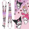 Sanrio Kuromi Character Phone Lanyard Vibrant Colors Soft Material Anime Style!