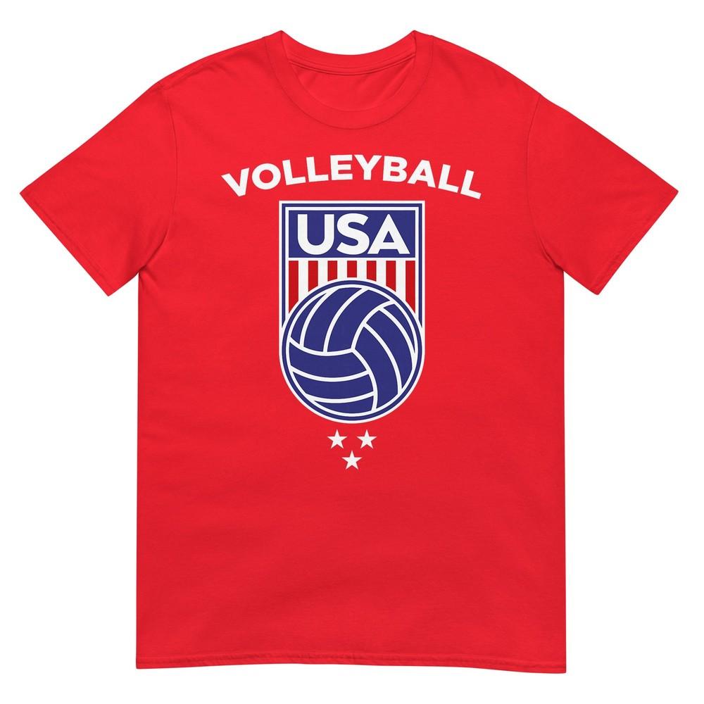 Volleyball Beach Usa Flag Volleyball Team Player Girl Boy Tshirt S
