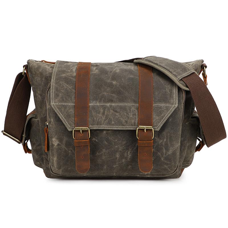 Dslr Digital Camera Bag, Shoulder Messenger Bag, Outdoor Portable Canvas Micro-Single Dslr Camera Bag.