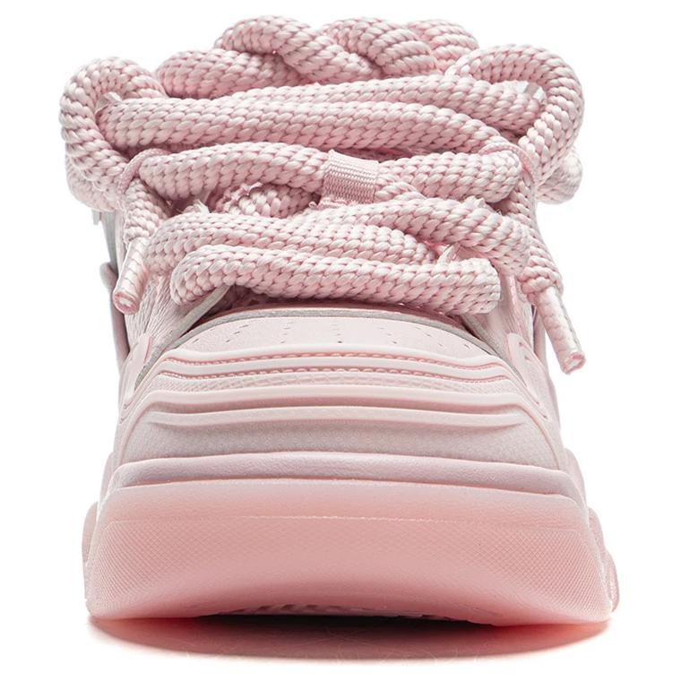 New LiNing Zhi Cheng 2.0 Cushioning Breathable Height Increasing Low Top Skateboard Shoes Women's Pink AGCU092-13