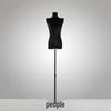 Korean Style Black Off-Shoulder Women's Half Body Mannequin with Right Angle Shoulder and Full Body Display Stand
