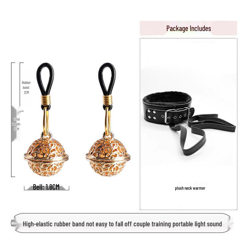 Bell Nipple Clamps: Wearable SM Training Toys for Outdoor Erotic Stimulation and Punishment