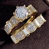 Bague Empilable en Or et Zirconia de Luxe pour Femmes - Tendance Best-Seller pour Dames