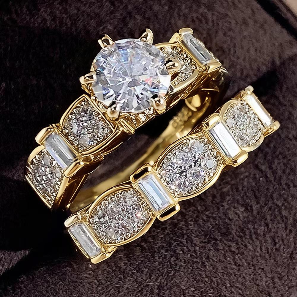 Bague Empilable en Or et Zirconia de Luxe pour Femmes - Tendance Best-Seller pour Dames