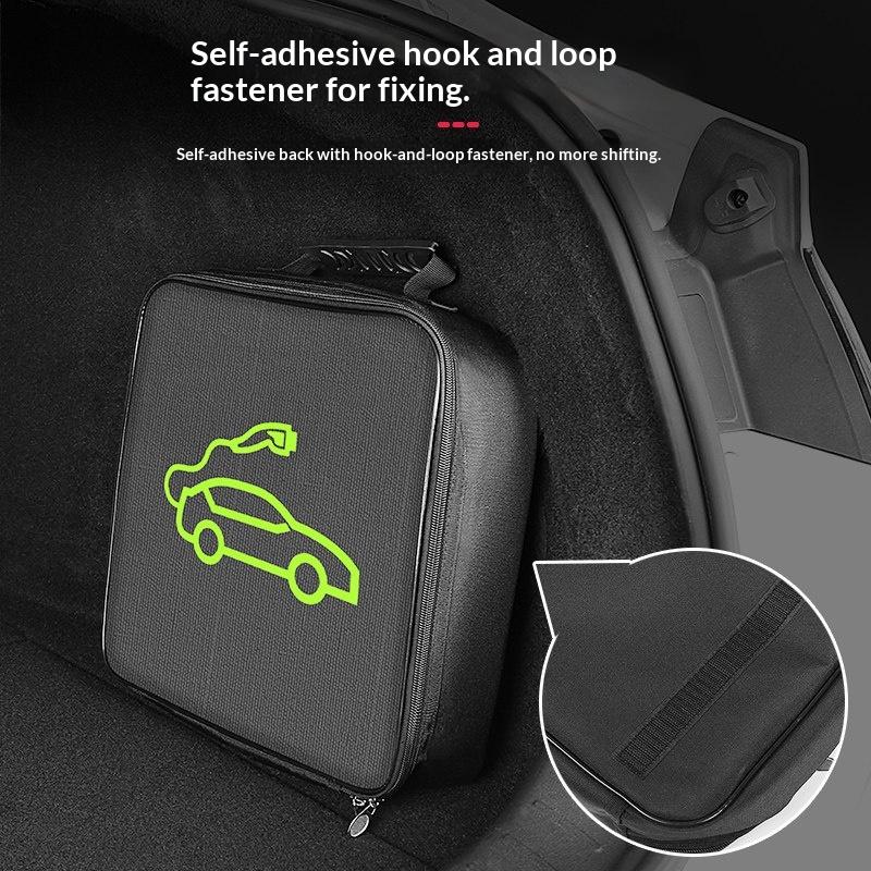 Fit For Leapmotor B10 B01 Lafa5 B05 Car Portable Charging Gun Storage Bag New Energy Discharging Gun Trunk Storage Box Bag