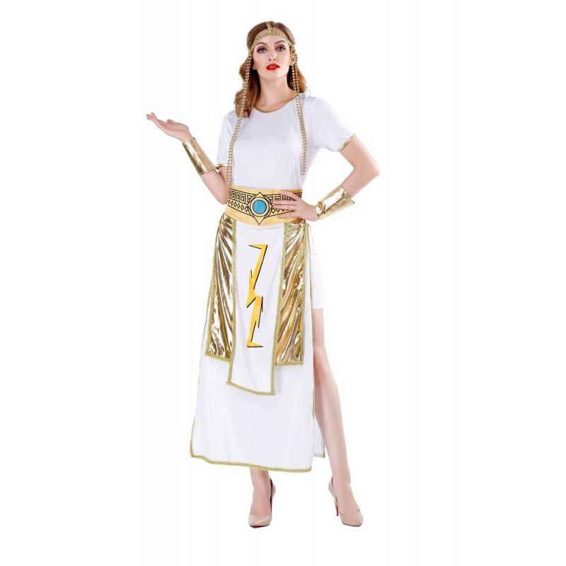 Halloween Costume Adult Couple Sea King, Ancient Cleopatra Pharaoh Costume, Queen King God of War Costume