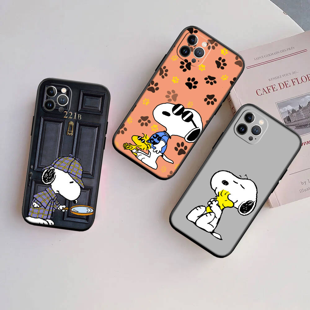 Cartoon Snoopy Case for Samsung A06 A35 A25 A24 A15 A05S A05 M55 M35 M15 A02 A12 A13 A10 A16 A20 A30 A22 A31 A32 A33 A42 A50