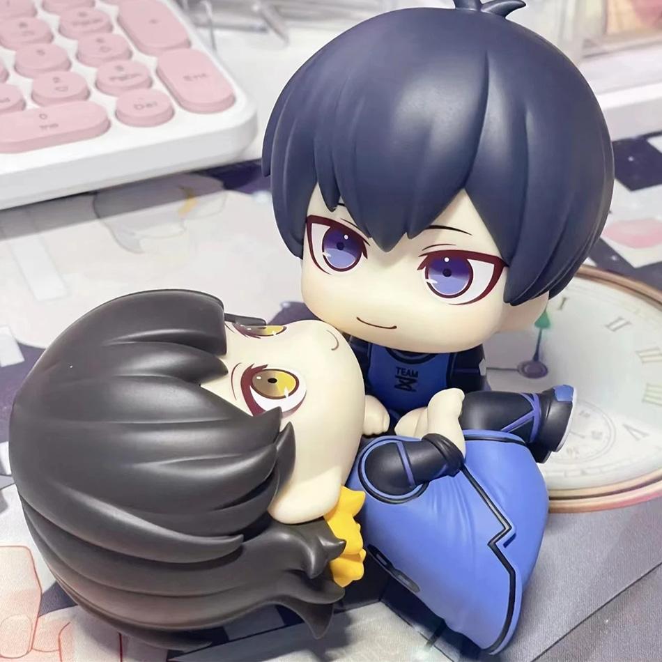 Isagi Yoichi Doll Blue Lock Action Figures Q Version Chigiri Hyoma Bachira Meguru Nagi Seishiro Figure PVC Ornament Toys