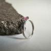 Серебряное кольцо с натуральным рубином 0.813ct, вес изделия 2,26 гр (2213260)