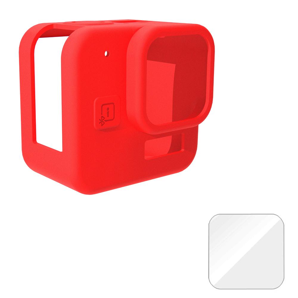 Silicone Case for GoPro Hero 11 Black Mini Tempered Glass Lens Protector Protective Film Cover for GoPro11 Mini Accessories