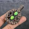 Natural Mosaic Jasper Gemstone Copper Wire Wrap Gift Jewelry Pendant 2.84" Y8O94