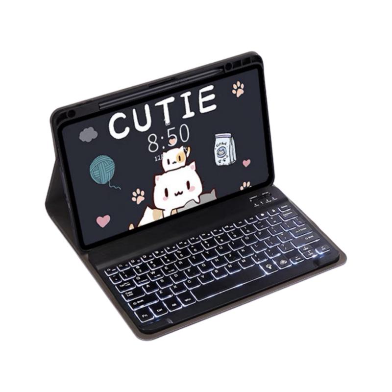 Compatible with Xiaomi 78pro Bluetooth Keyboard, Leather Case for Redmi Pad 2 with Pen Slot, Protective Shell for 12.1 Inch Tablet.