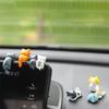 6PCS Car Display Screen Decorations Back Cat Cartoon Car Decoration Centre Console Screen Ornaments Car Decorative Items
