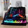 Note Music Colorful Musical Score Cartoon Blanket,Soft Throw Blanket for Home Bedroom Bed Sofa Picnic Travel Office Cover Child